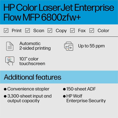 HP LaserJet Enterprise 5700dn Desktop Wireless Laser Printer - Color - 69 ppm Mono / 69 ppm Color - 1200 x 1200 dpi Prin