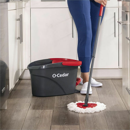 O-Cedar EasyWring Spin Mop Refill - MicroFiber - White - 2 / Pack