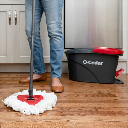 O-Cedar EasyWring Spin Mop Refill - MicroFiber - White - 2 / Pack