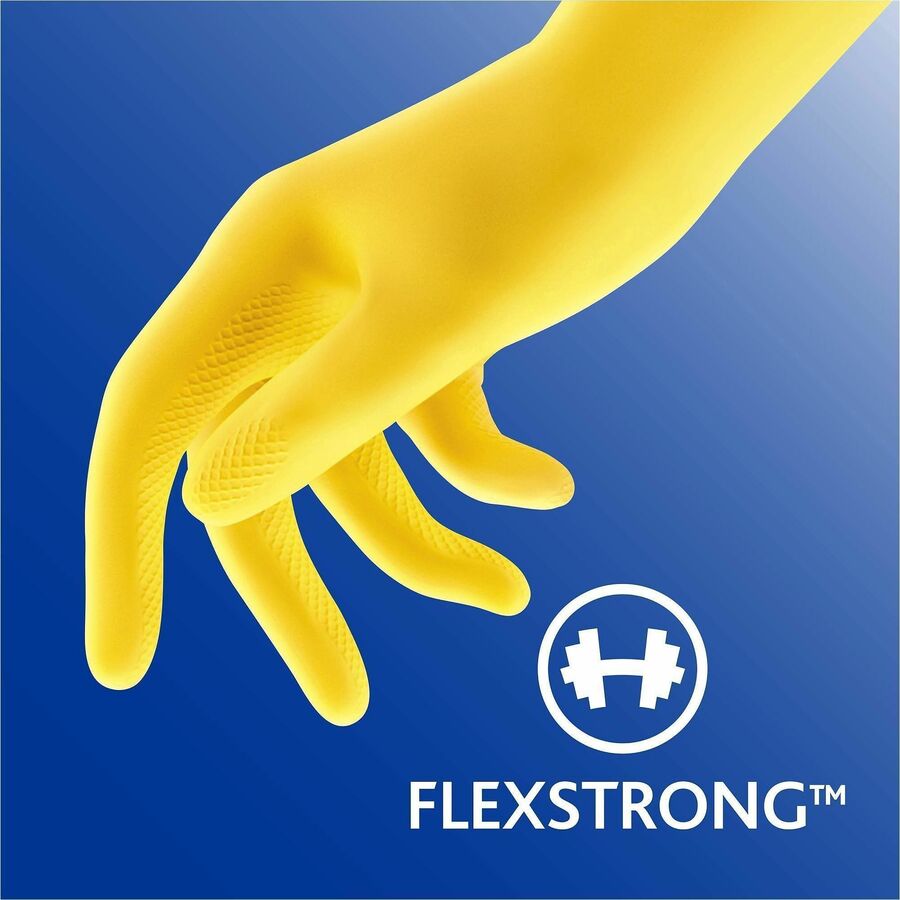 O-Cedar Playtex Handsaver Gloves - Hot Water, Chemical Protection - X-Large Size - Latex, Nitrile, Neoprene - Yellow - 2