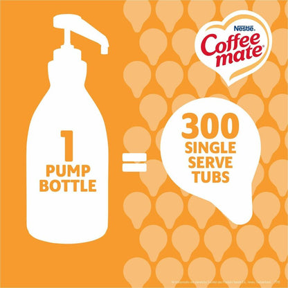 Nestle Professional Solutions Caramel Liquid Concentrate Coffee Creamer - Pump Bottle - Artificial Caramel Flavor - 50.7