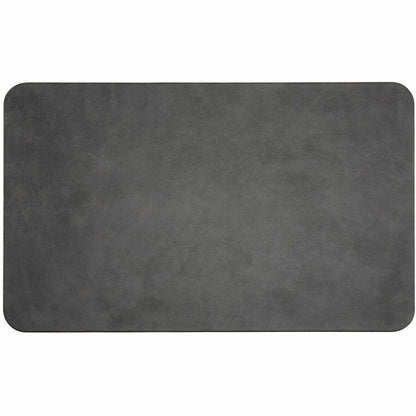 Allsop Leatherette Mousepad - 0.25" Height x 14.20" Width x 8.60" Depth - Black - Vegan Leather, Leatherette - 1 Each