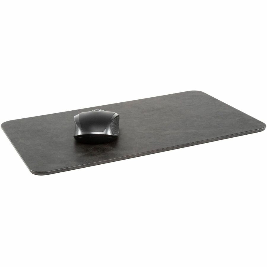 Allsop Leatherette Mousepad - 0.25" Height x 14.20" Width x 8.60" Depth - Black - Vegan Leather, Leatherette - 1 Each