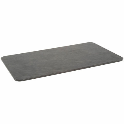 Allsop Leatherette Mousepad - 0.25" Height x 14.20" Width x 8.60" Depth - Black - Vegan Leather, Leatherette - 1 Each