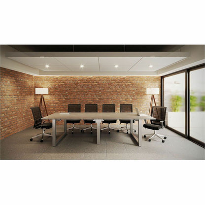 Lorell Horizontal Mesh High-Back Conference Chair - Black Seat Color - Fabric, Molded Foam Seat Material - Mesh Back Mat