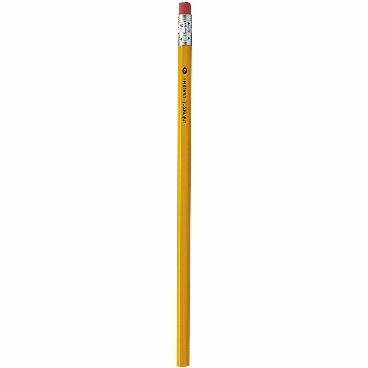 Universal Wood Pencil - Black Lead - HB/#2 - Yellow Wood Barrel - 144/Box - 144 / Pack