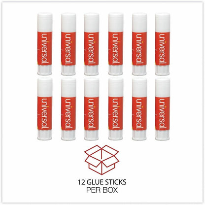 Universal Glue Stick - 0.28 oz - Clear - 12 / Pack