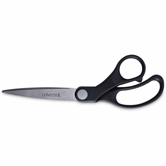 Universal Scissors - 3.75" Cutting Length - 8.5" Overall Length - Straight-left/right - Stainless Steel - Pointed Tip - 