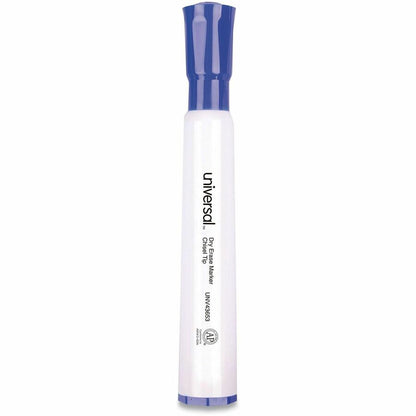 Universal Dry Erase Marker - Erasable - Blue Ink - Dry - Glass, Classroom, Home, Office - 12 / Dozen