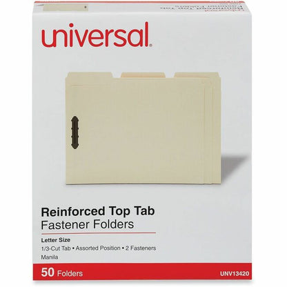 Universal 1/3 Tab Cut Letter Recycled Classification Folder - 3/4" Expansion - 2 Fastener - 2" Fastener Capacity - Top T