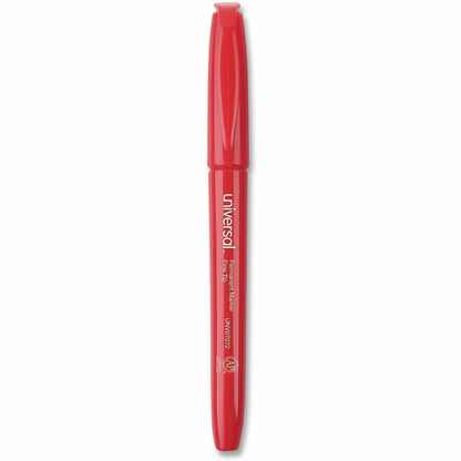 Universal Permanent Marker - Red Ink - Writing, Sketching, Classroom - 12 / Dozen