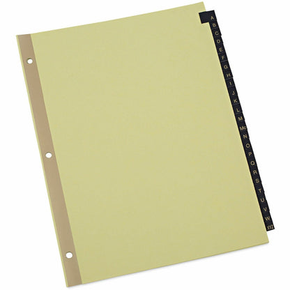 Universal Index Divider - 25 Printed Side Tab(s) - Character - A-Z - 8.5" Divider Width x 11" Divider Length - Letter - 