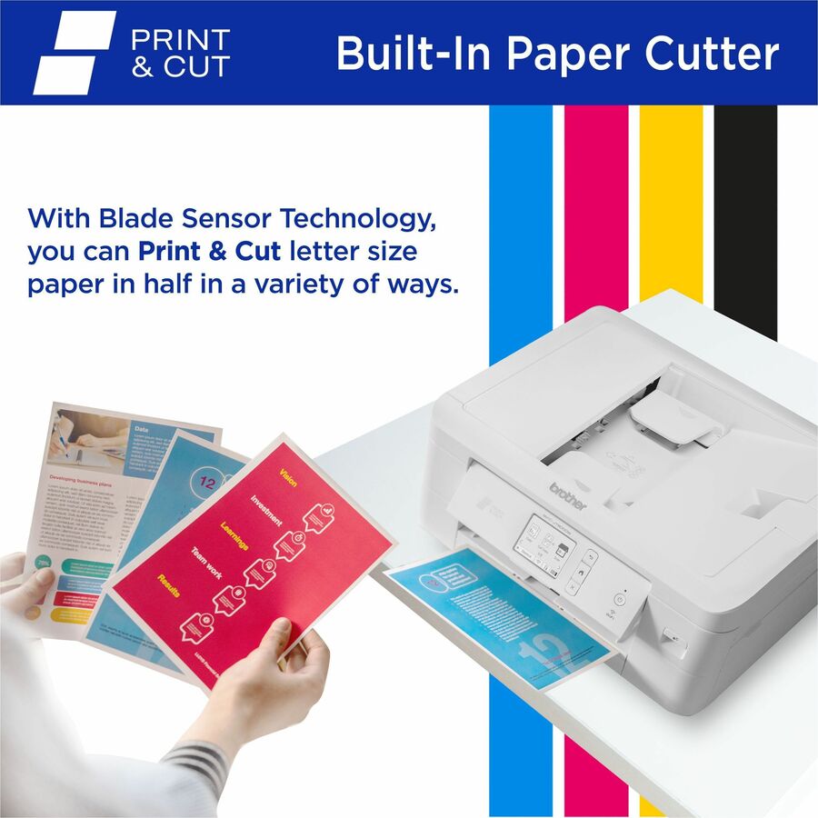 Brother MFC-J1800DW Wireless Inkjet Multifunction Printer - Color - Copier/Fax/Printer/Scanner - 6000 x 1200 dpi Print -