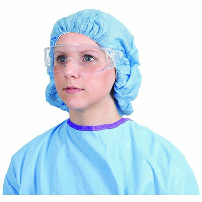 Medline Visitor Safety Glasses - Regular - Clear - Latex-free, Comfortable, Disposable - 144 / Carton