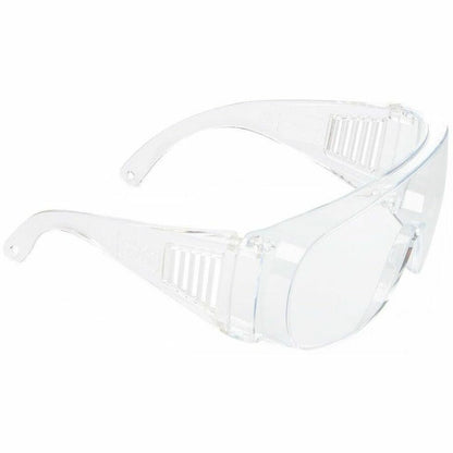 Medline Visitor Safety Glasses - Regular - Clear - Latex-free, Comfortable, Disposable - 1 Each