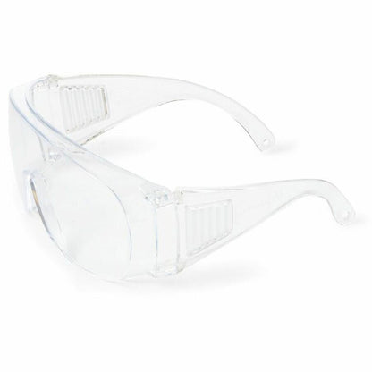 Medline Visitor Safety Glasses - Regular - Clear - Latex-free, Comfortable, Disposable - 1 Each