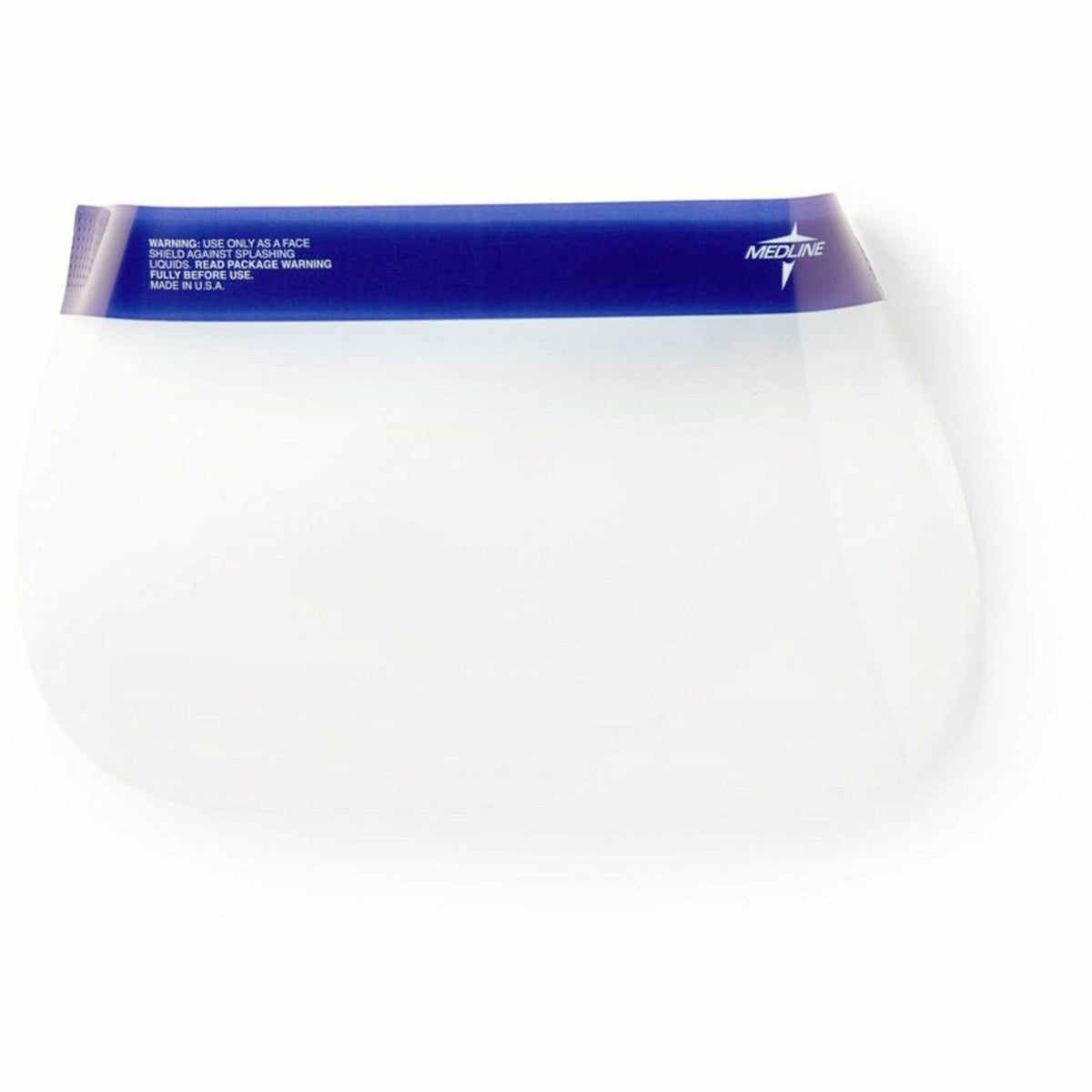 Medline Disposable Full-Length Face Shields - Fog, Splash Protection - Foam, Elastic - Clear - 4 / Carton