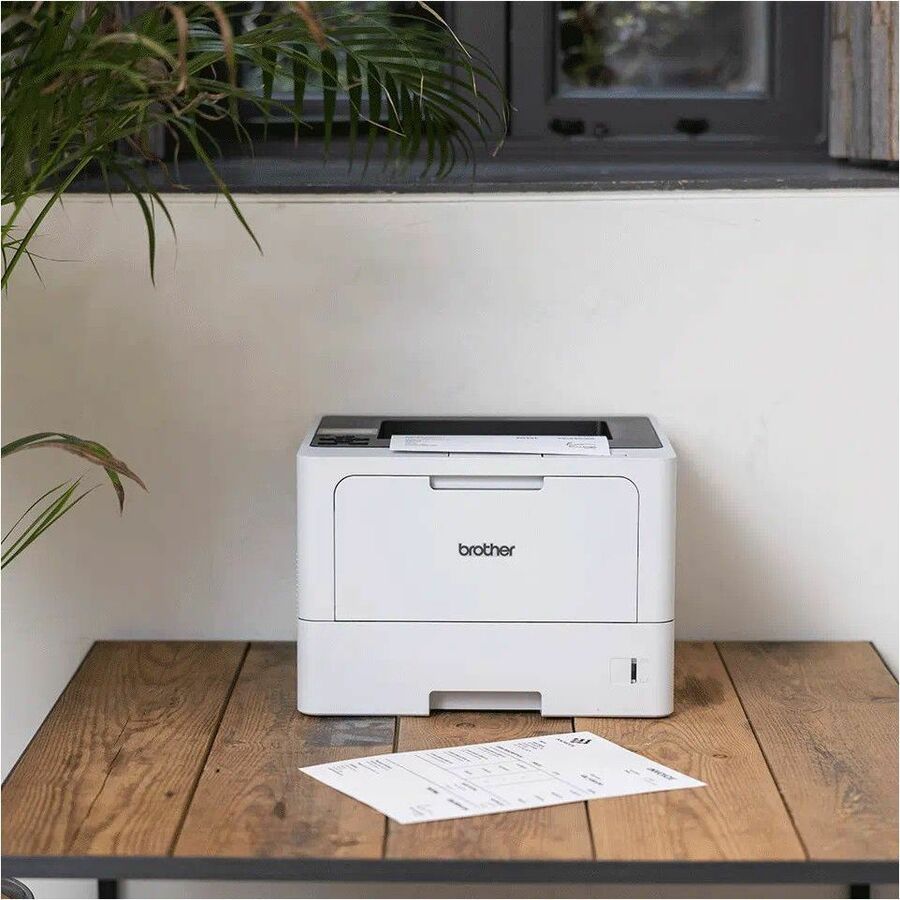 Brother HLL5210DN Desktop Wired Laser Printer - Monochrome - 48.0 ppm Mono - 1200 x 1200 dpi Print - Automatic Duplex Pr