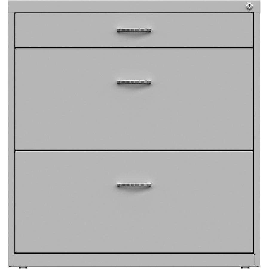 NuSparc Pencil Drawer Lateral File - 30" Width x 17.6" Depth x 31.7" Height - 2 x Drawer(s) for File, Pencil - Letter - 