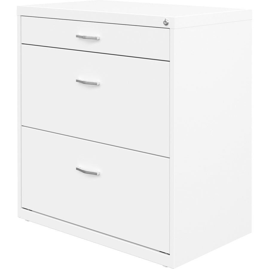 NuSparc Pencil Drawer Lateral File - 30" Width x 17.6" Depth x 31.7" Height - 2 x Drawer(s) for File, Pencil - Letter - 