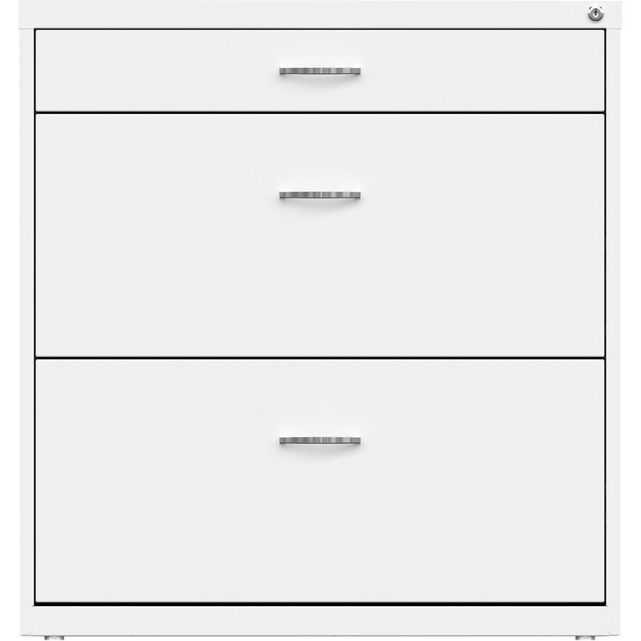 NuSparc Pencil Drawer Lateral File - 30" Width x 17.6" Depth x 31.7" Height - 2 x Drawer(s) for File, Pencil - Letter - 