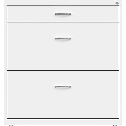 NuSparc Pencil Drawer Lateral File - 30" Width x 17.6" Depth x 31.7" Height - 2 x Drawer(s) for File, Pencil - Letter - 