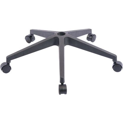 NuSparc Mid-Back Task Chair - Fabric Back Material - Mid Back - 5-star Base - Black - Armrest - 1 Each