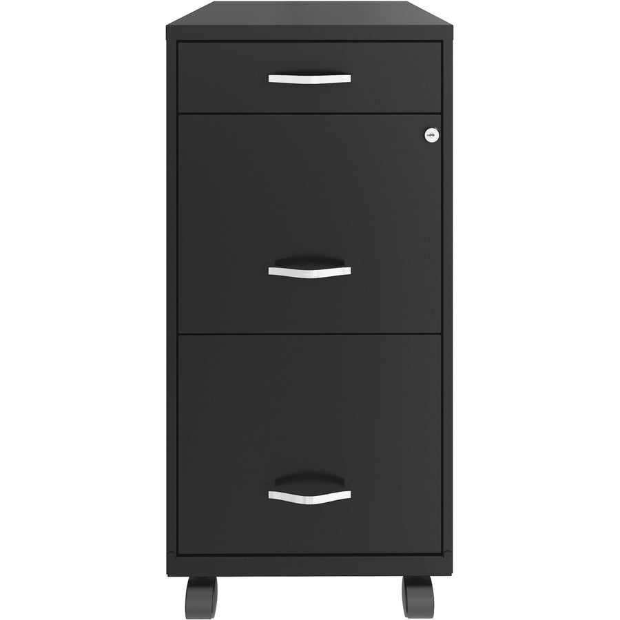 NuSparc Mobile File Cabinet - 14.2" Width x 18" Depth x 29.5" Height - 3 x Drawer(s) for File, Box - Letter - 1 Each