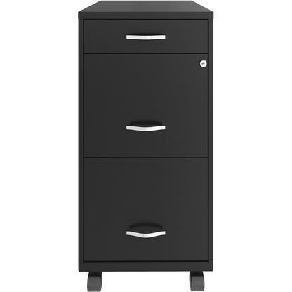 NuSparc Mobile File Cabinet - 14.2" Width x 18" Depth x 29.5" Height - 3 x Drawer(s) for File, Box - Letter - 1 Each