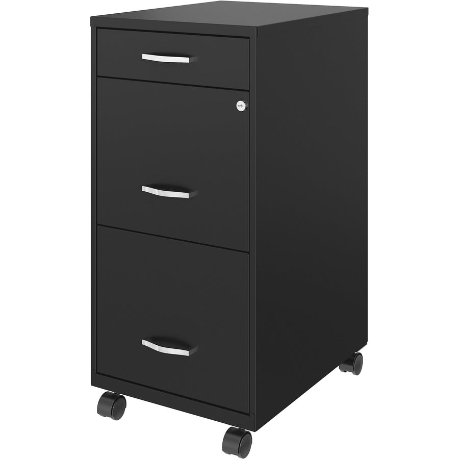 NuSparc Mobile File Cabinet - 14.2" Width x 18" Depth x 29.5" Height - 3 x Drawer(s) for File, Box - Letter - 1 Each