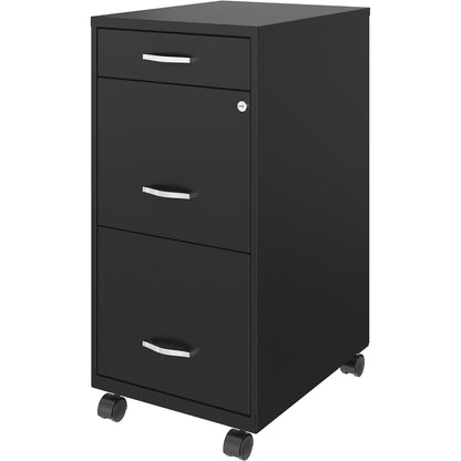 NuSparc Mobile File Cabinet - 14.2" Width x 18" Depth x 29.5" Height - 3 x Drawer(s) for File, Box - Letter - 1 Each