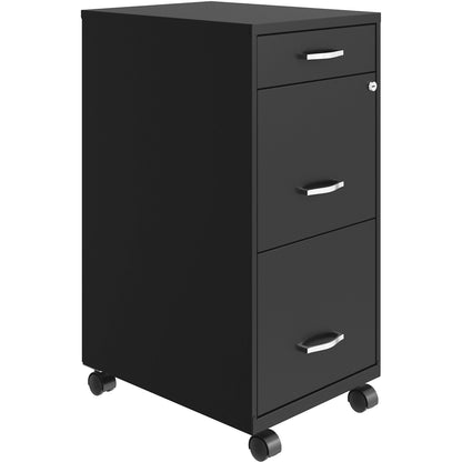 NuSparc Mobile File Cabinet - 14.2" Width x 18" Depth x 29.5" Height - 3 x Drawer(s) for File, Box - Letter - 1 Each