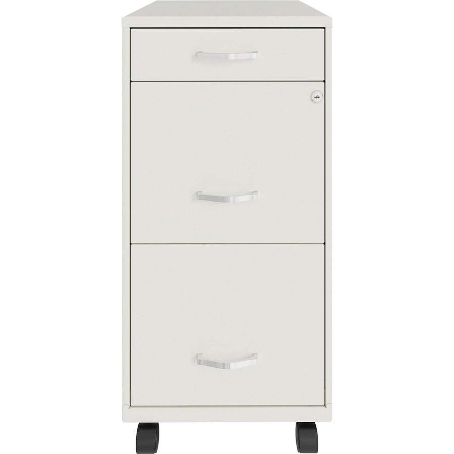 NuSparc Mobile File Cabinet - 14.2" Width x 18" Depth x 29.5" Height - 3 x Drawer(s) for File, Box - Letter - 1 Each