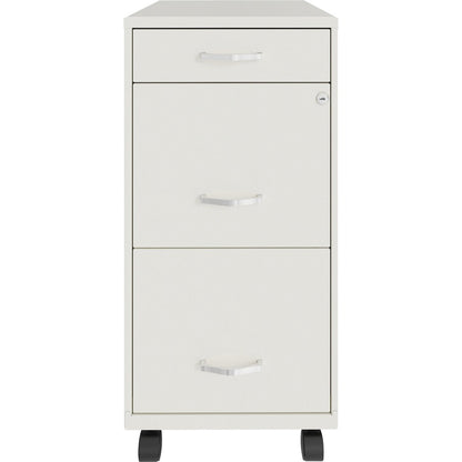 NuSparc Mobile File Cabinet - 14.2" Width x 18" Depth x 29.5" Height - 3 x Drawer(s) for File, Box - Letter - 1 Each