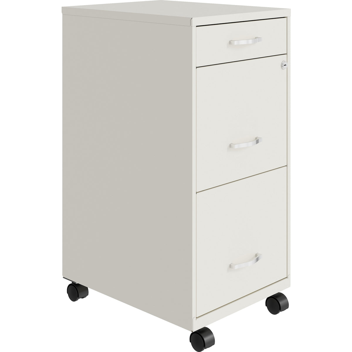 NuSparc Mobile File Cabinet - 14.2" Width x 18" Depth x 29.5" Height - 3 x Drawer(s) for File, Box - Letter - 1 Each