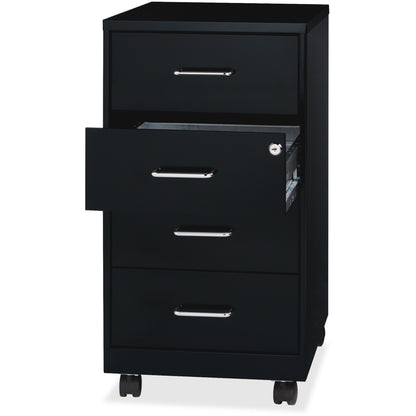 NuSparc Mobile Storage Cabinet - 14.2" Width x 18" Depth x 26.5" Height - 4 x Drawer(s) - Letter, Legal - 1 Each