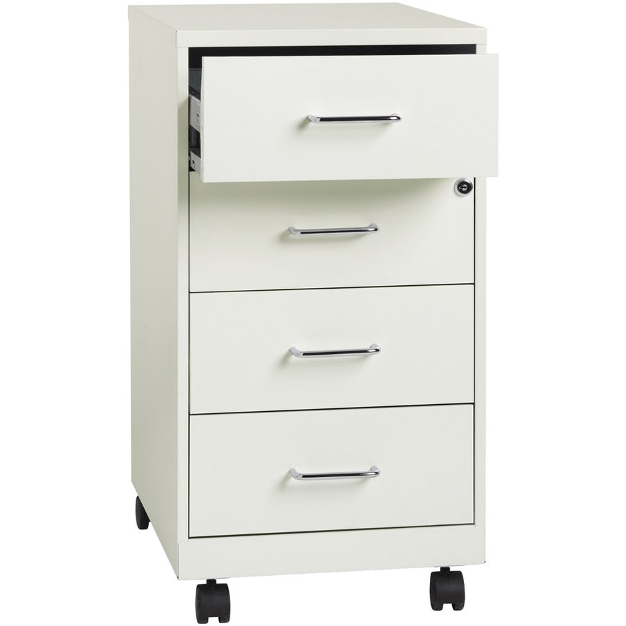 NuSparc Mobile Storage Cabinet - 14.2" Width x 18" Depth x 26.5" Height - 4 x Drawer(s) - Letter, Legal - 1 Each