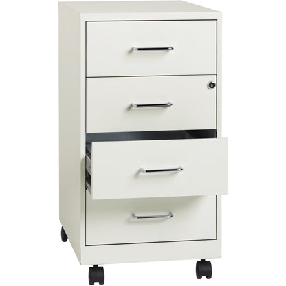 NuSparc Mobile Storage Cabinet - 14.2" Width x 18" Depth x 26.5" Height - 4 x Drawer(s) - Letter, Legal - 1 Each