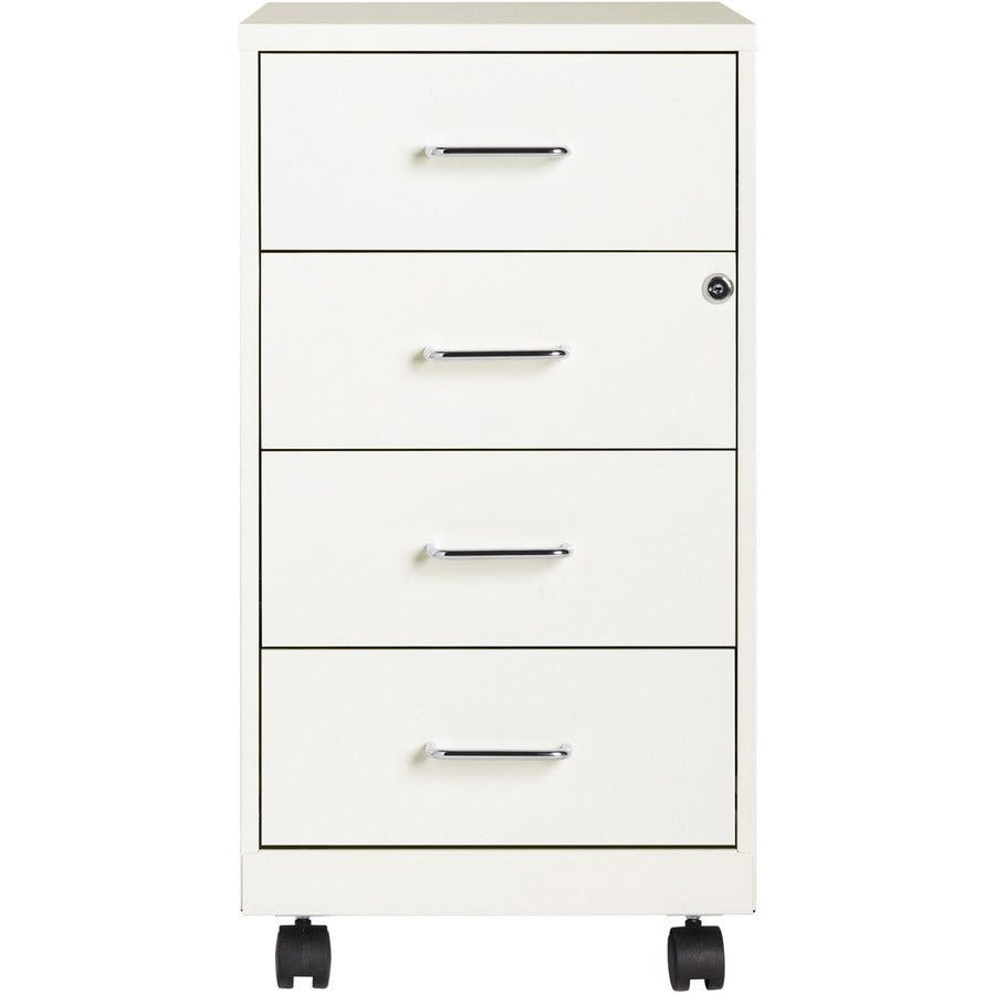 NuSparc Mobile Storage Cabinet - 14.2" Width x 18" Depth x 26.5" Height - 4 x Drawer(s) - Letter, Legal - 1 Each