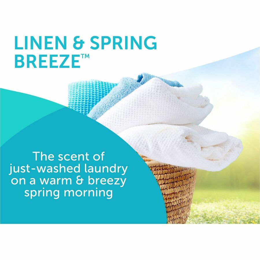 Bright Air Super Odor Eliminator Air Freshener - 14 fl oz (0.4 quart) - Linen & Spring Breeze - 90 Day - 1 Each