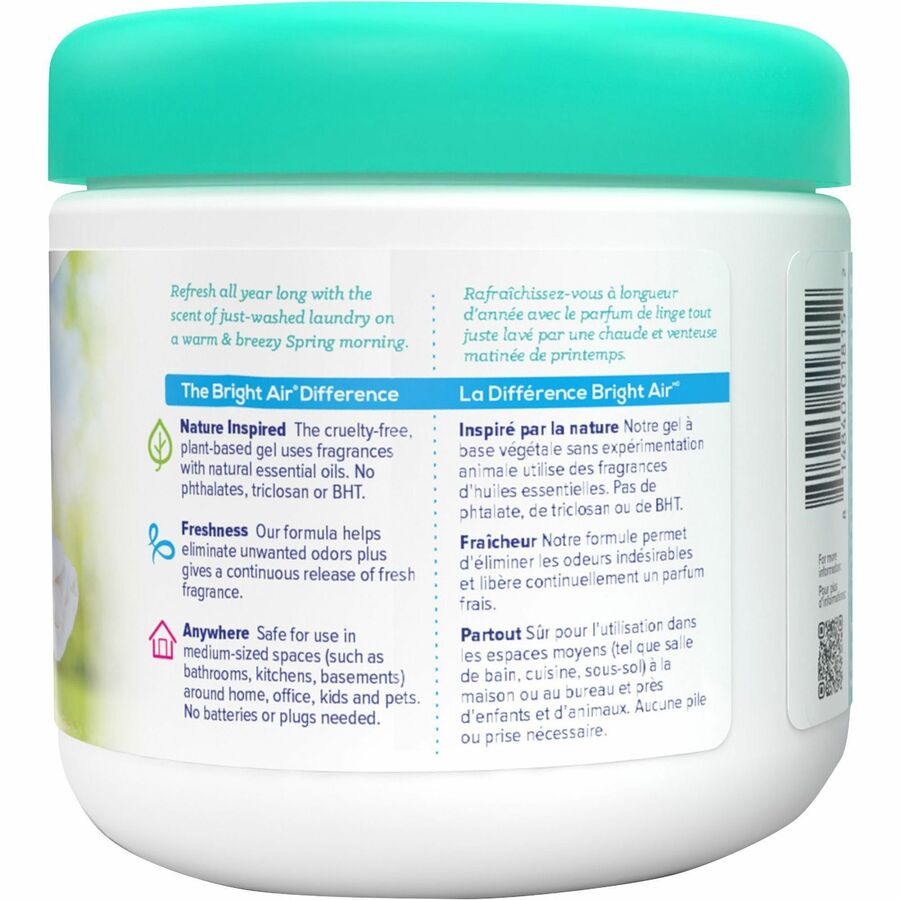 Bright Air Super Odor Eliminator Air Freshener - 14 fl oz (0.4 quart) - Linen & Spring Breeze - 90 Day - 1 Each