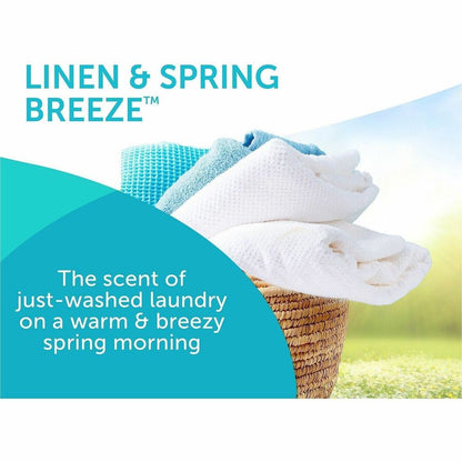 Bright Air Super Odor Eliminator Air Freshener - 14 fl oz (0.4 quart) - Linen & Spring Breeze - 90 Day - 6 / Carton