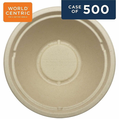 World Centric Compostable Fiber Bowls - Food, Soup, Ice Cream, Salad, Commercial - Disposable - Natural - Fiber, Bamboo 