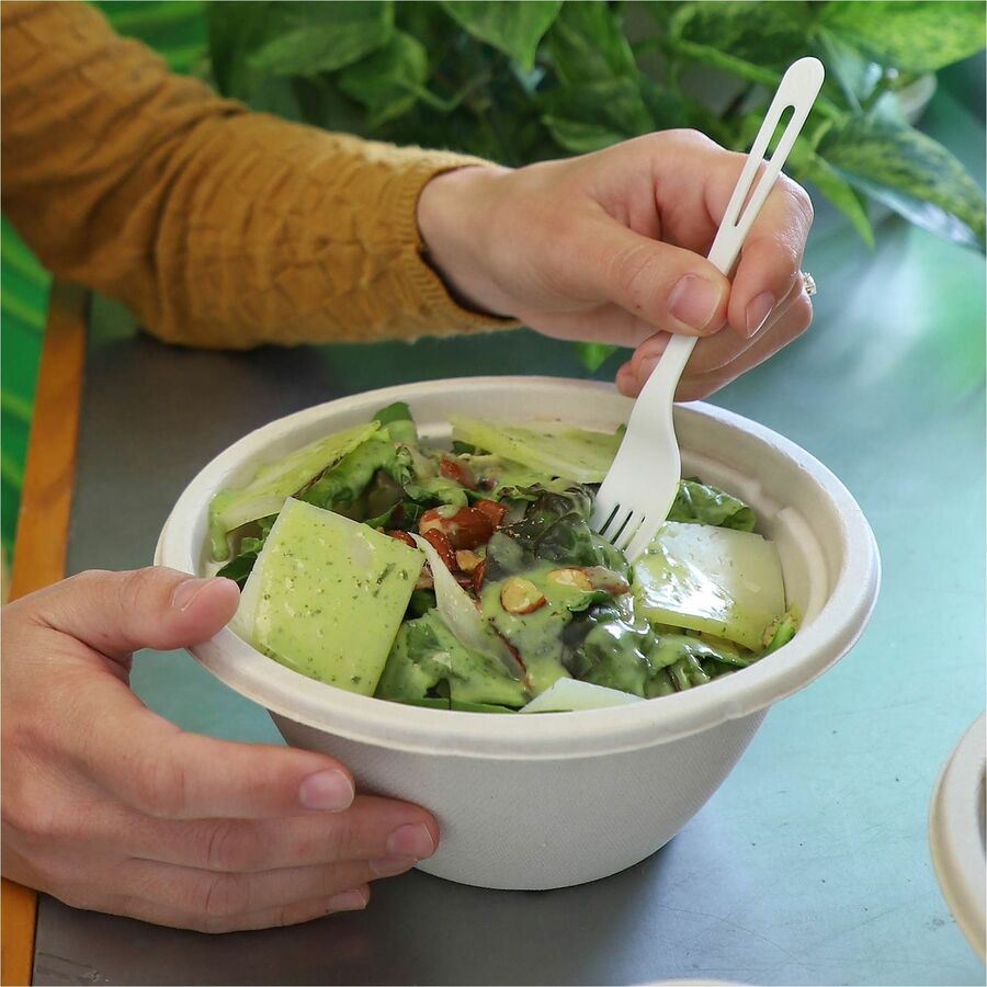 World Centric Compostable Fiber Bowls - Food, Soup, Ice Cream, Salad, Commercial - Disposable - Natural - Fiber, Bamboo 