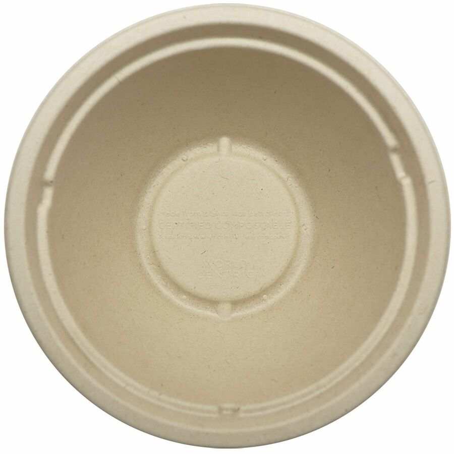 World Centric Compostable Fiber Bowls - Food, Soup, Ice Cream, Salad, Commercial - Disposable - Natural - Fiber, Bamboo 