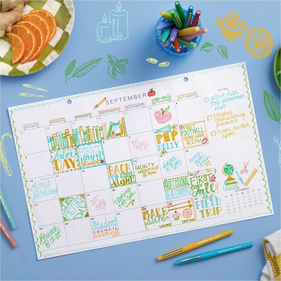 Paper Mate Flair Scented Markers - 0.7 mm Pen Point - Assorted Ink - 6 / Pack