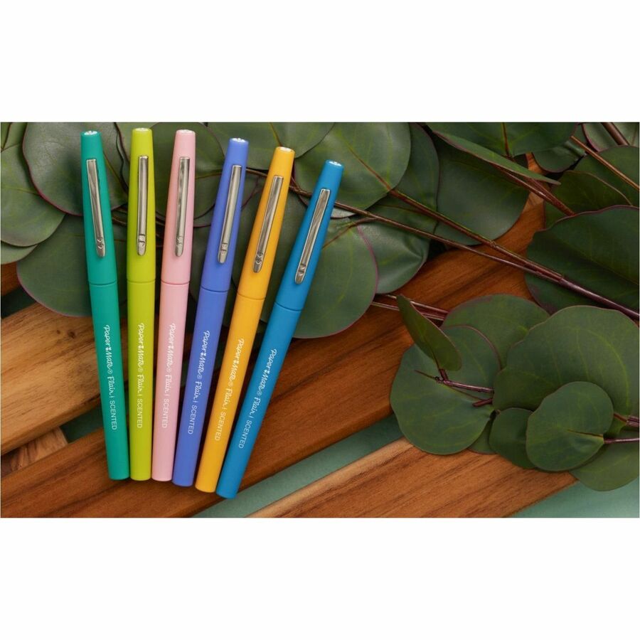 Paper Mate Flair Scented Markers - 0.7 mm Pen Point - Assorted Ink - 6 / Pack