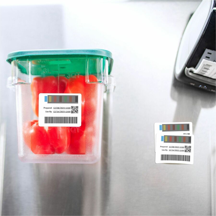 Dymo LabelWriter Stock Rotation Labels - 2 1/8" Width x 2 3/4" Length - Laser - White - Paper - 400 / Roll - 1 Roll