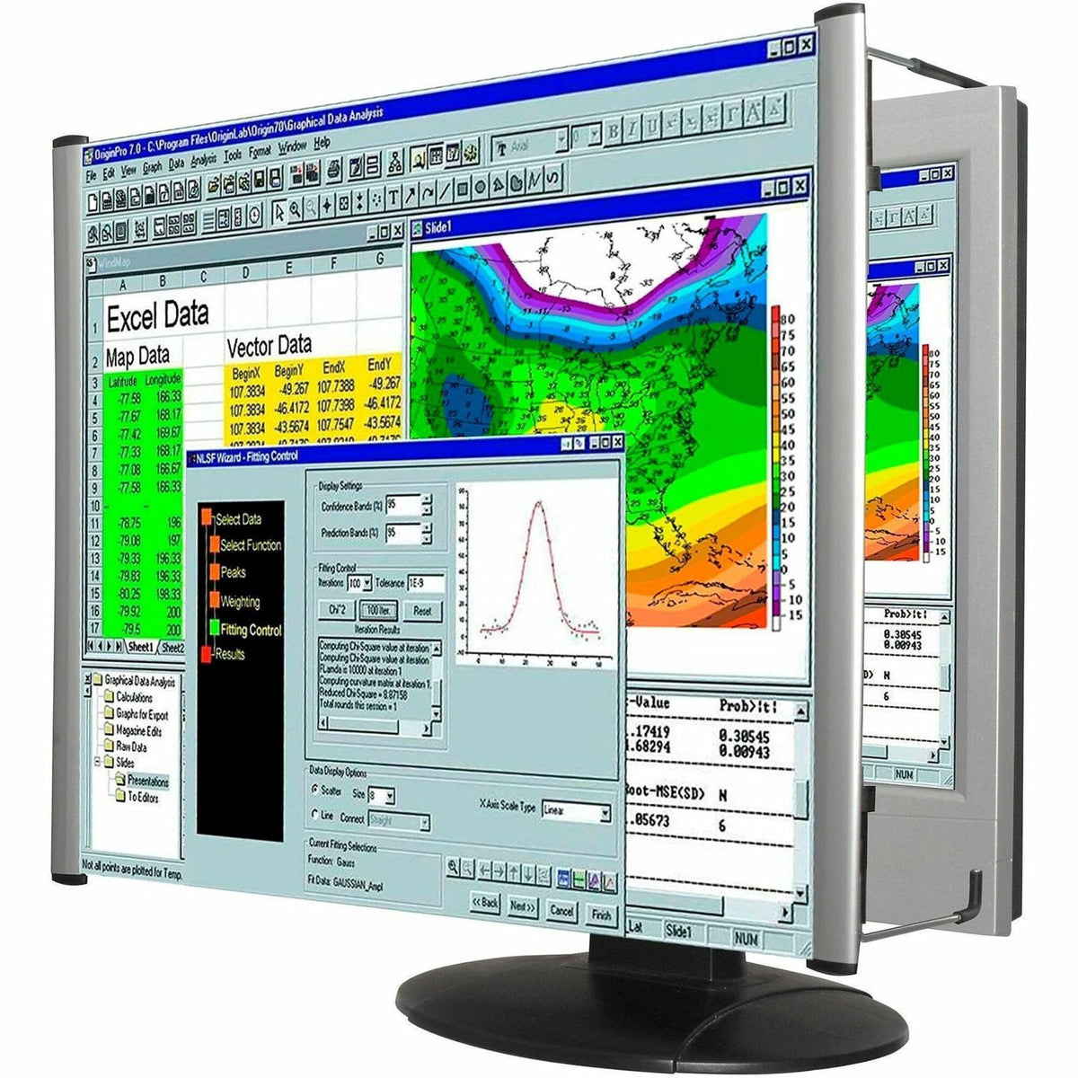 Kantek MAXVIEW LCD Monitor Magnifier - Overall Size 13.8" Height x 24.1" Width - Acrylic Lens - 1 Each