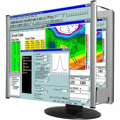Kantek MAXVIEW LCD Monitor Magnifier - Overall Size 13.8" Height x 24.1" Width - Acrylic Lens - 1 Each